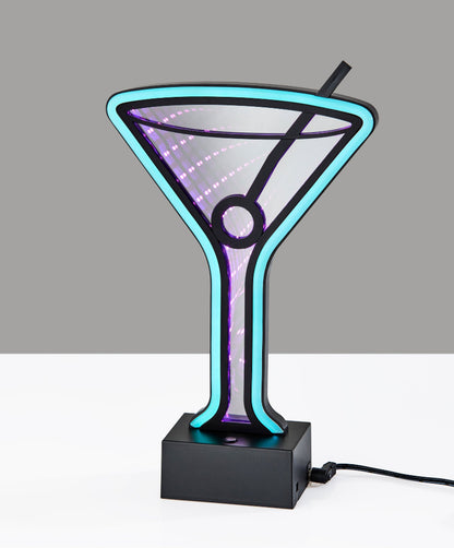 Adesso Home - Infinity Neon Martini Glass Table/Wall Lamp - SL3718-01 view 3