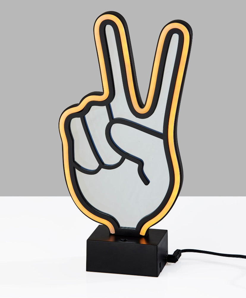 Adesso Home - Infinity Neon Peace Sign Table/Wall Lamp - SL3719-01 view 2