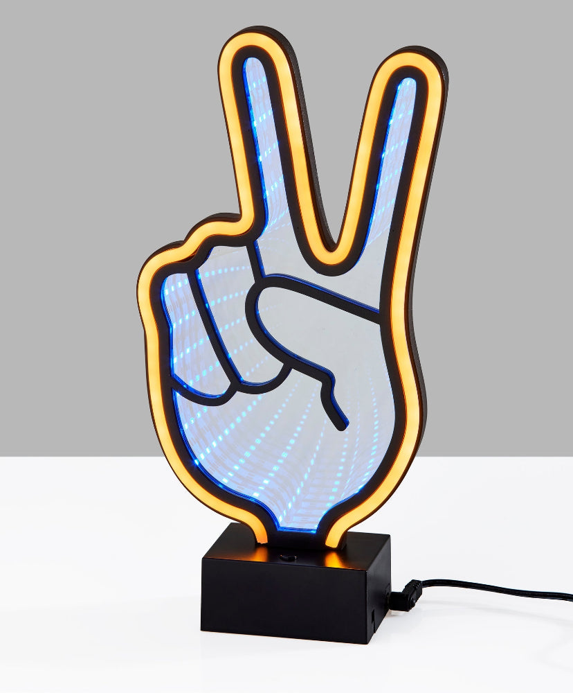 Adesso Home - Infinity Neon Peace Sign Table/Wall Lamp - SL3719-01 view 3