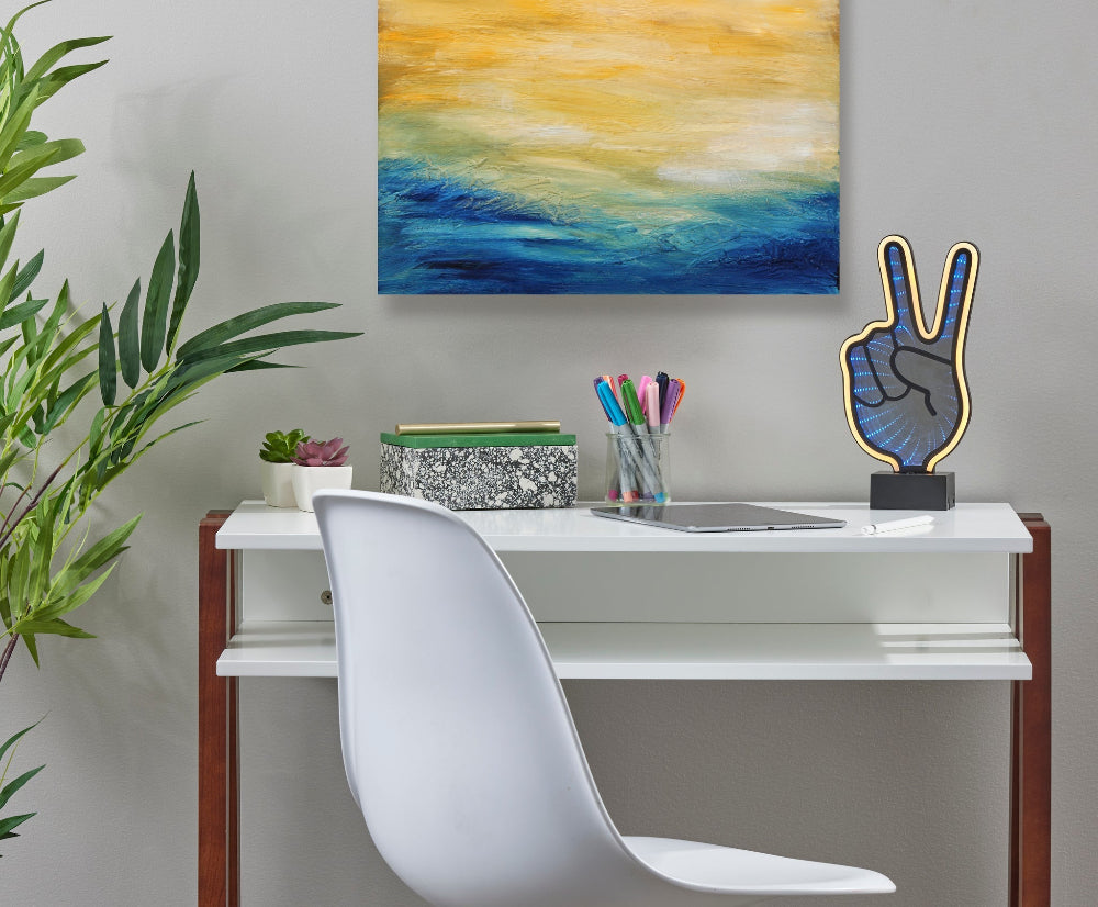 Adesso Home - Infinity Neon Peace Sign Table/Wall Lamp - SL3719-01 view 6