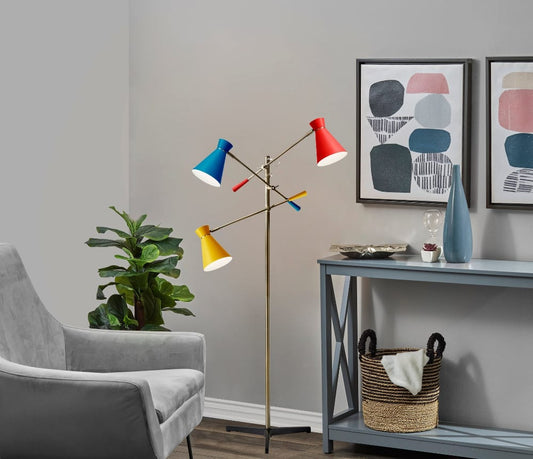 Adesso Home - Lyle 3-Arm Floor Lamp - 3282-01 view 2