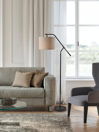 Adesso Home - Milo Floor Lamp- Black - SL9503-01 view 6