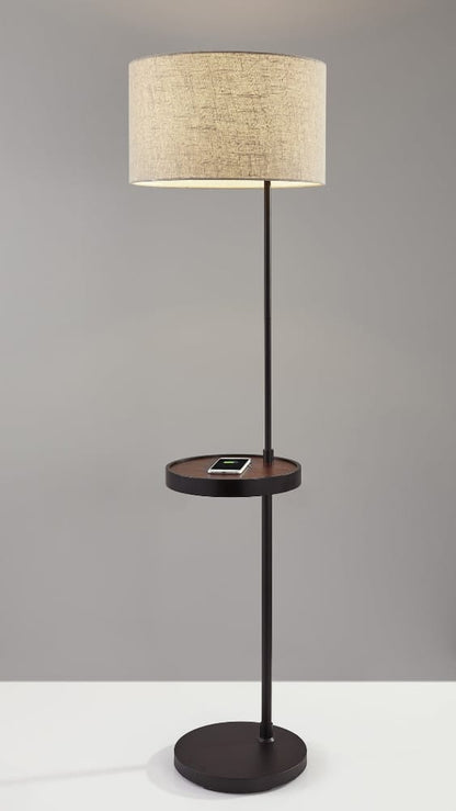 Adesso Home - Oliver Wireless Charging Shelf Floor Lamp - 3691-01 view 4