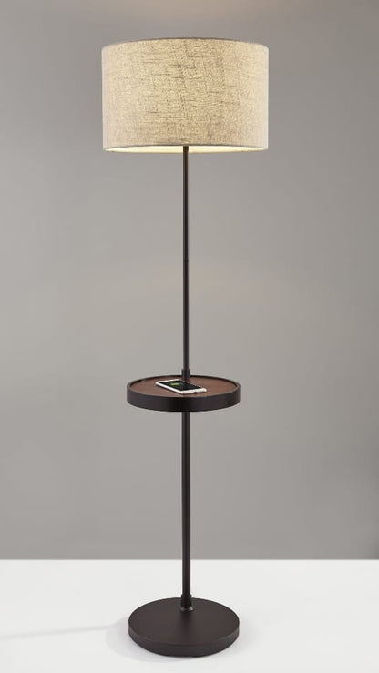 Adesso Home - Oliver Wireless Charging Shelf Floor Lamp - 3691-01 view 5
