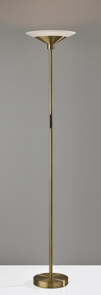 Adesso Home - Solar LED Torchiere- Antique Brass - 5121-21 view 4