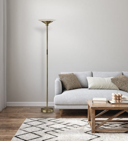 Adesso Home - Solar LED Torchiere- Antique Brass - 5121-21 view 5