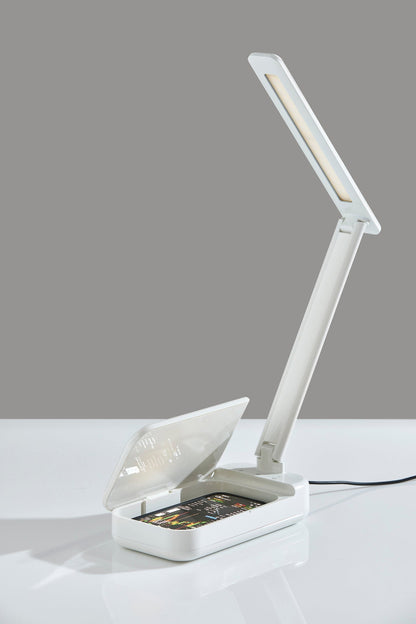 Adesso Home - UV-C Sanitizing Desk Lamp w. Wireless Charging & Smart Switch - SL4927-02 view 2