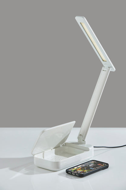 Adesso Home - UV-C Sanitizing Desk Lamp w. Wireless Charging & Smart Switch - SL4927-02 view 4