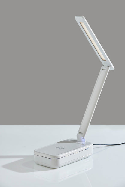 Adesso Home - UV-C Sanitizing Desk Lamp w. Wireless Charging & Smart Switch - SL4927-02 view 5