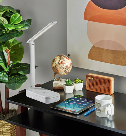 Adesso Home - UV-C Sanitizing Desk Lamp w. Wireless Charging & Smart Switch - SL4927-02 view 6