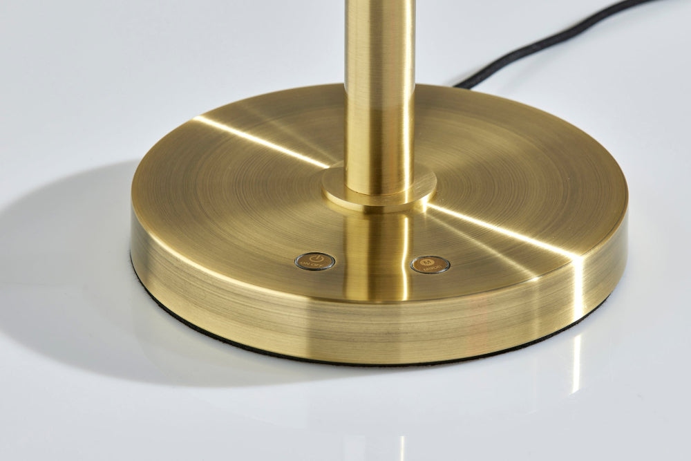 Adesso Home - Zane LED Desk Lamp w. Smart Switch- Antique Brass - 3957-21 view 2