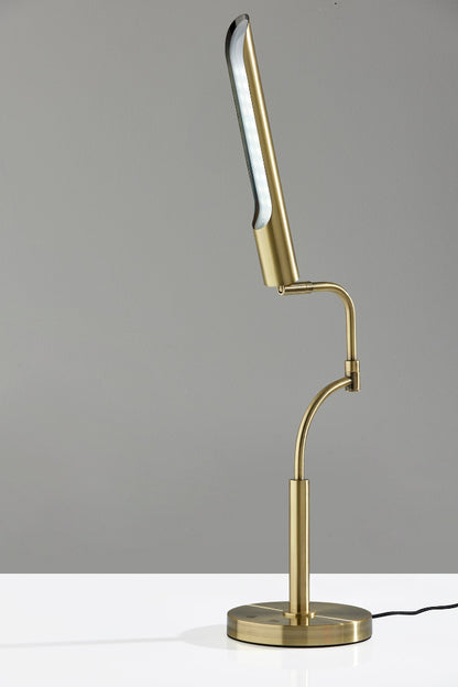 Adesso Home - Zane LED Desk Lamp w. Smart Switch- Antique Brass - 3957-21 view 3