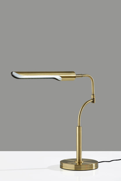 Adesso Home - Zane LED Desk Lamp w. Smart Switch- Antique Brass - 3957-21 view 5