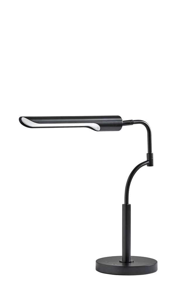 Adesso Home - Zane LED Desk Lamp w. Smart Switch- Black - 3957-01 view 1
