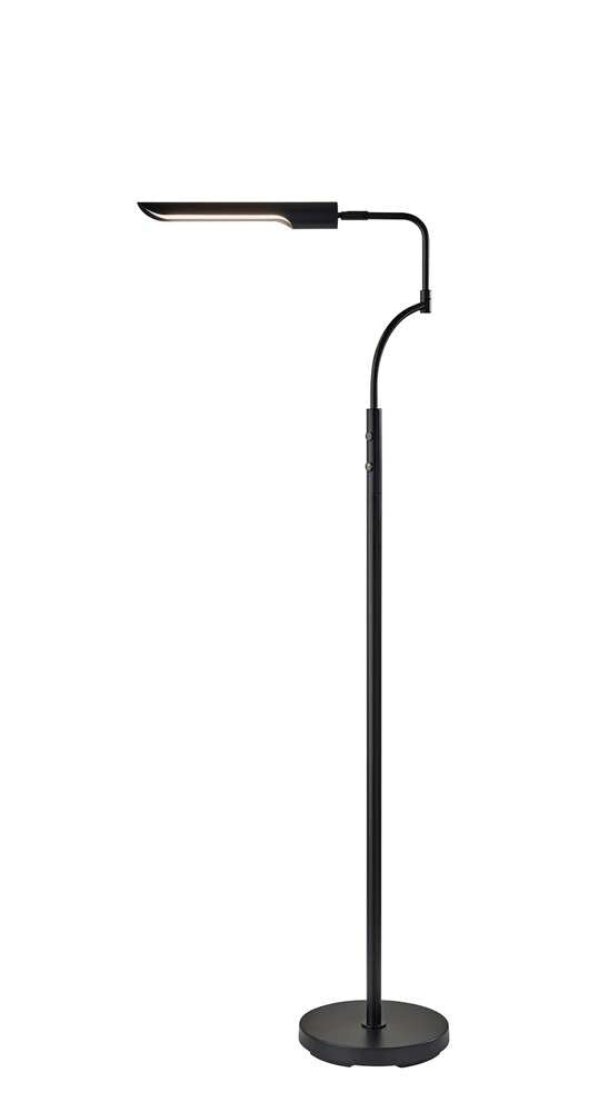 Adesso Home - Zane LED Floor Lamp w. Smart Switch- Black - 3958-01 view 1