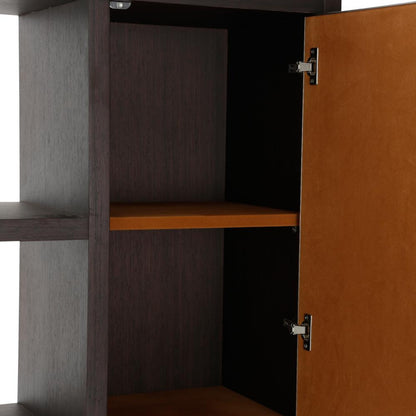 AICO by Michael Amini - 21 Cosmopolitan Bookcase (2 pc) in Diablo Orange/Umber_CLOSEOUT veiw 5