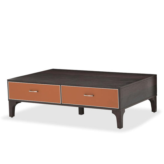 AICO by Michael Amini - 21 Cosmopolitan Rectangular Cocktail Table in Diablo Orange/Umber - 9029301-812_CLOSEOUT veiw 1