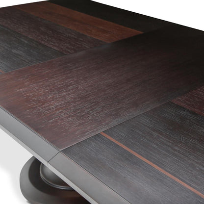 AICO by Michael Amini - 21 Cosmopolitan Rectangular Dining Table in Diablo Orange/Umber veiw 3