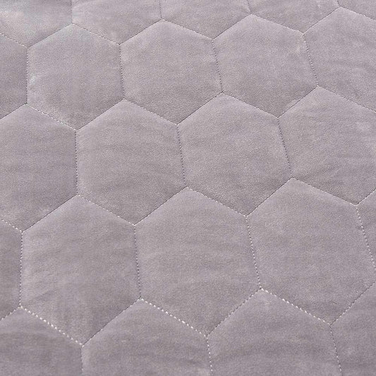 AICO by Michael Amini - Affluent 4-Piece King Quilt Set - Dove - BCS-KQT4-AFLUNT-DOV veiw 2