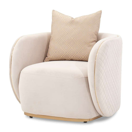 AICO by Michael Amini - Ariana Accent Chair - Beige/Gold - LFR-ARNA835-BGE-806 veiw 1