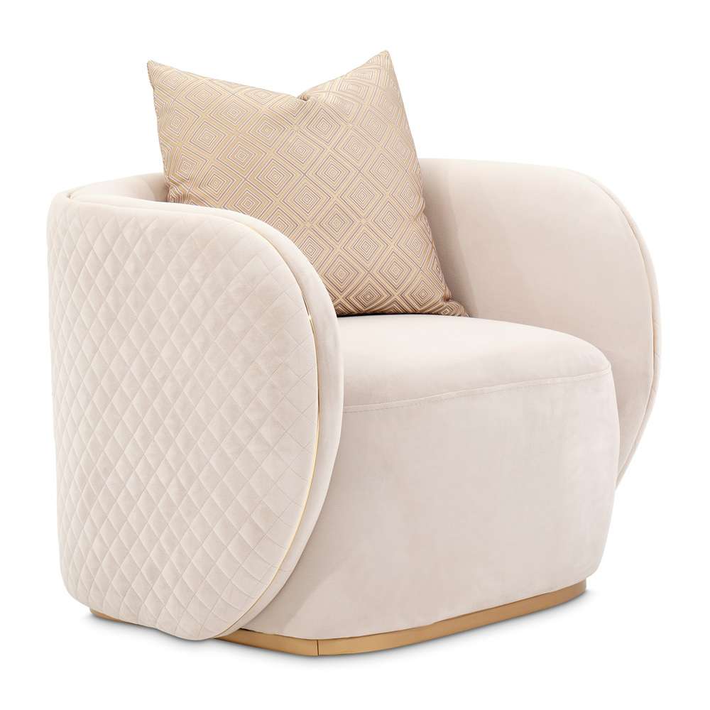 AICO by Michael Amini - Ariana Accent Chair - Beige/Gold - LFR-ARNA835-BGE-806 veiw 3