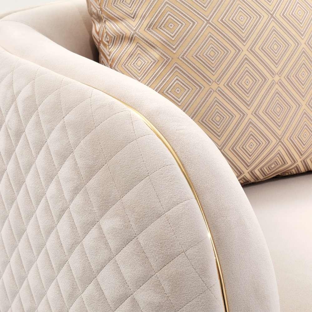 AICO by Michael Amini - Ariana Accent Chair - Beige/Gold - LFR-ARNA835-BGE-806 veiw 5