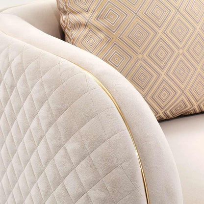 AICO by Michael Amini - Ariana Accent Chair - Beige/Gold - LFR-ARNA835-BGE-806 veiw 5