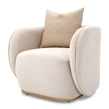 AICO by Michael Amini - Ariana Accent Chair - Beige/Gold - LFR-ARNA835-BGE-806 veiw 6