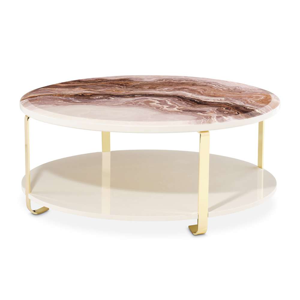 AICO by Michael Amini - Ariana Cocktail Table - Gold - LFR-ARNA201-806 veiw 1