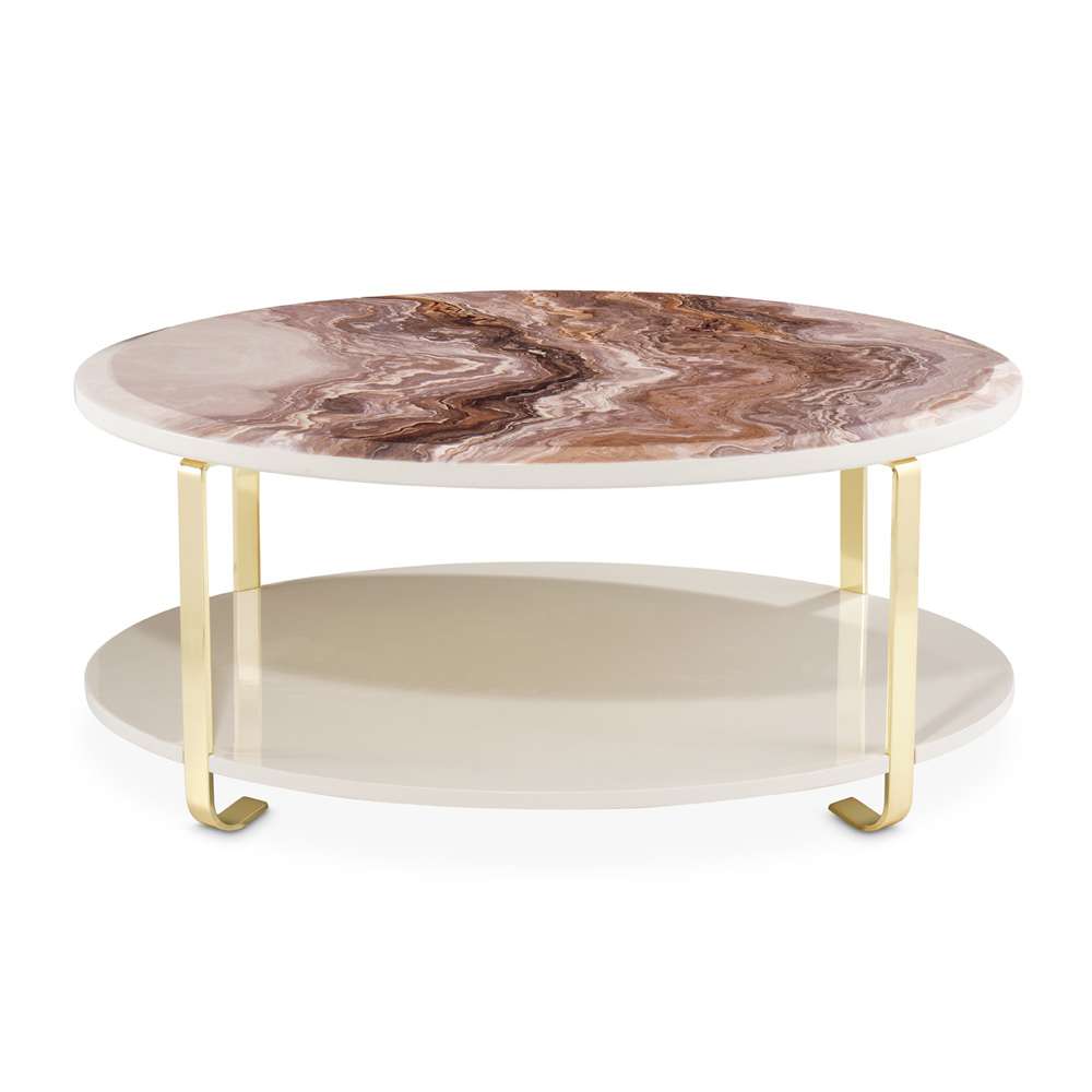 AICO by Michael Amini - Ariana Cocktail Table - Gold - LFR-ARNA201-806 veiw 2