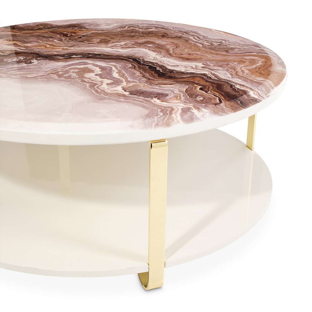 AICO by Michael Amini - Ariana Cocktail Table - Gold - LFR-ARNA201-806 veiw 4