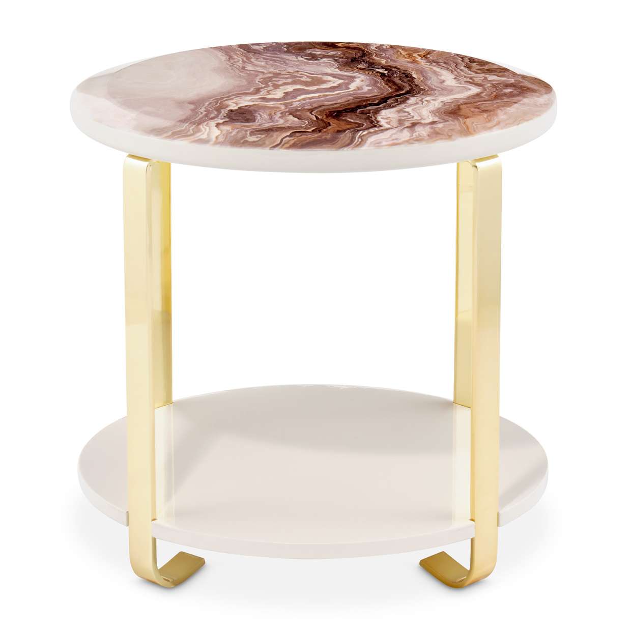 AICO by Michael Amini - Ariana End Table - Gold - LFR-ARNA202-806 veiw 2
