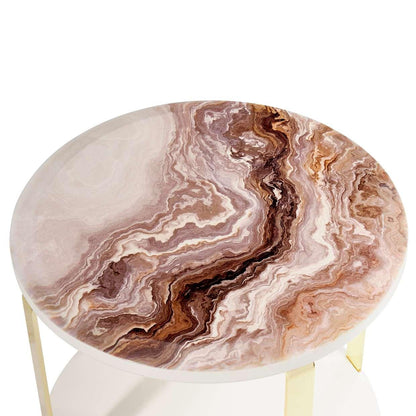 AICO by Michael Amini - Ariana End Table - Gold - LFR-ARNA202-806 veiw 3