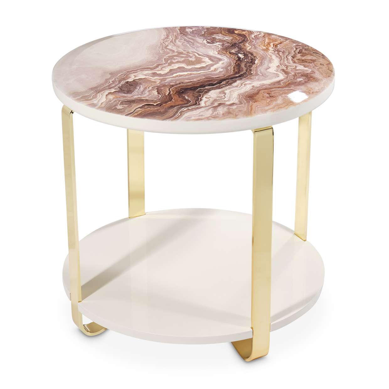 AICO by Michael Amini - Ariana End Table - Gold - LFR-ARNA202-806 veiw 6