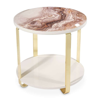AICO by Michael Amini - Ariana End Table - Gold - LFR-ARNA202-806 veiw 6