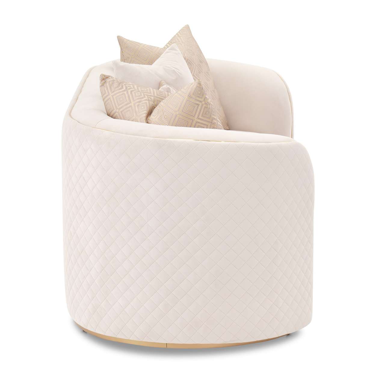 AICO by Michael Amini - Ariana Loveseat - Beige/Gold - LFR-ARNA825-BGE-806 veiw 3