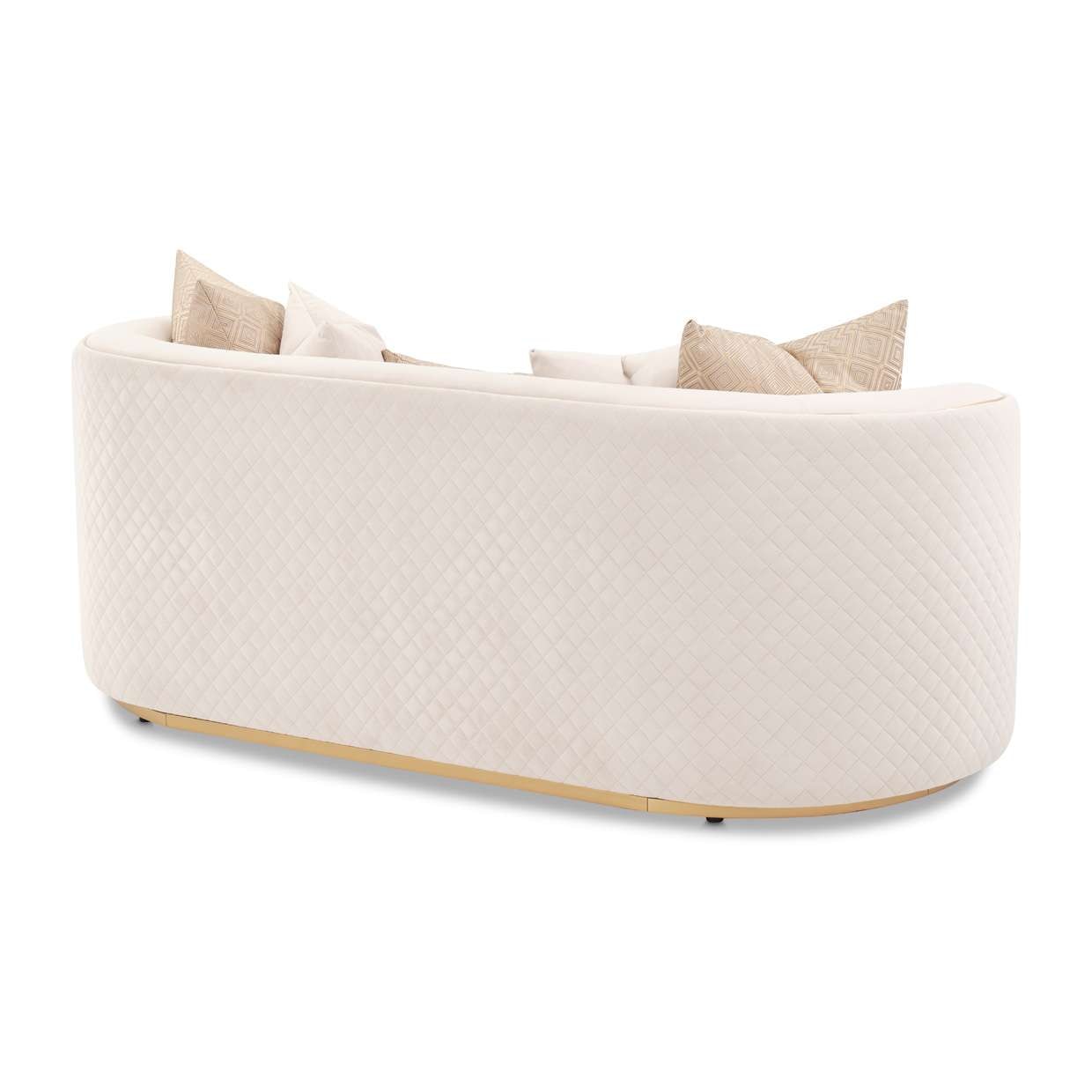 AICO by Michael Amini - Ariana Loveseat - Beige/Gold - LFR-ARNA825-BGE-806 veiw 4
