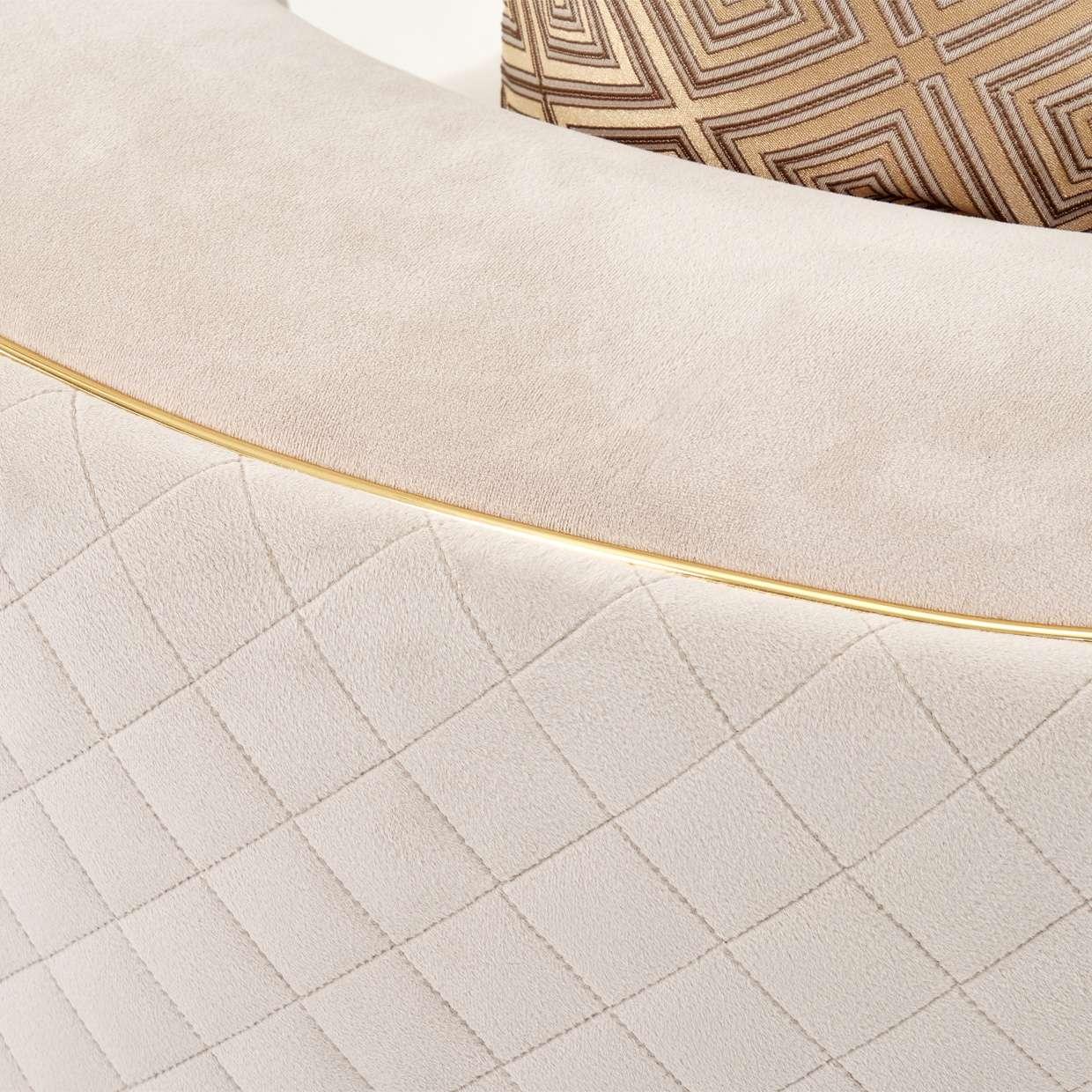 AICO by Michael Amini - Ariana Loveseat - Beige/Gold - LFR-ARNA825-BGE-806 veiw 7