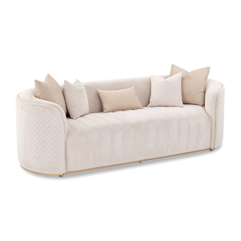 AICO by Michael Amini - Ariana Sofa - Beige/Gold - LFR-ARNA815-BGE-806 veiw 3