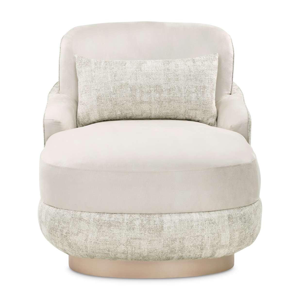 AICO by Michael Amini - Aurora Chaise - Quarry/Moonlight - LRU-AURA845-QRY-135 veiw 2