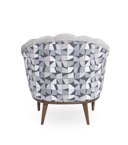 Aico by Michael Amini - Balboa Chenille Accent Chair - Beach Gray/Warm Walnut - LFR-BLBA835-BCH-218 veiw 6