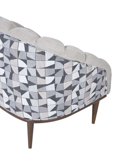 Aico by Michael Amini - Balboa Chenille Accent Chair - Beach Gray/Warm Walnut - LFR-BLBA835-BCH-218 veiw 7