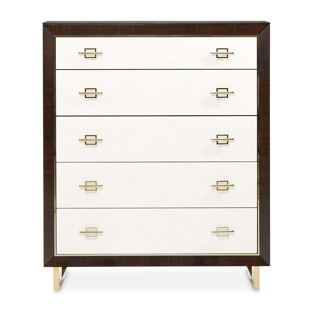 AICO by Michael Amini - Belmont Place 5-Drawer Chest - Espresso - 9085070SA-409 veiw 2
