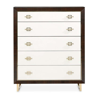 AICO by Michael Amini - Belmont Place 5-Drawer Chest - Espresso - 9085070SA-409 veiw 2