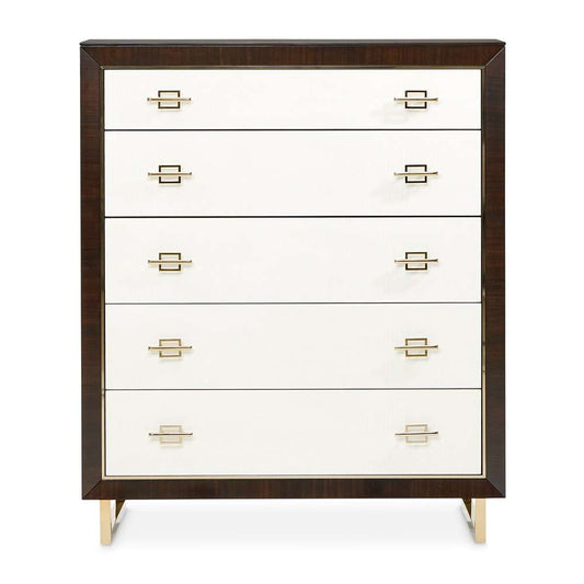 AICO by Michael Amini - Belmont Place 5-Drawer Chest - Espresso - 9085070SA-409 veiw 2