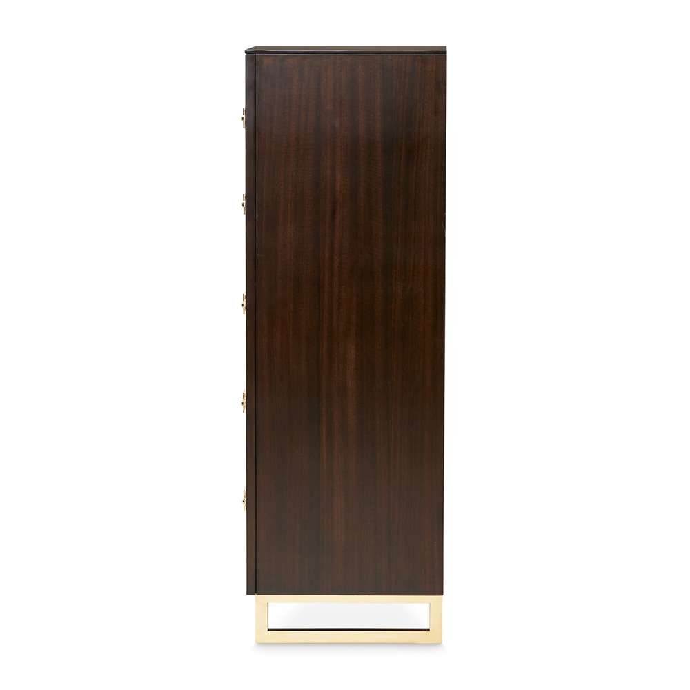 AICO by Michael Amini - Belmont Place 5-Drawer Chest - Espresso - 9085070SA-409 veiw 3