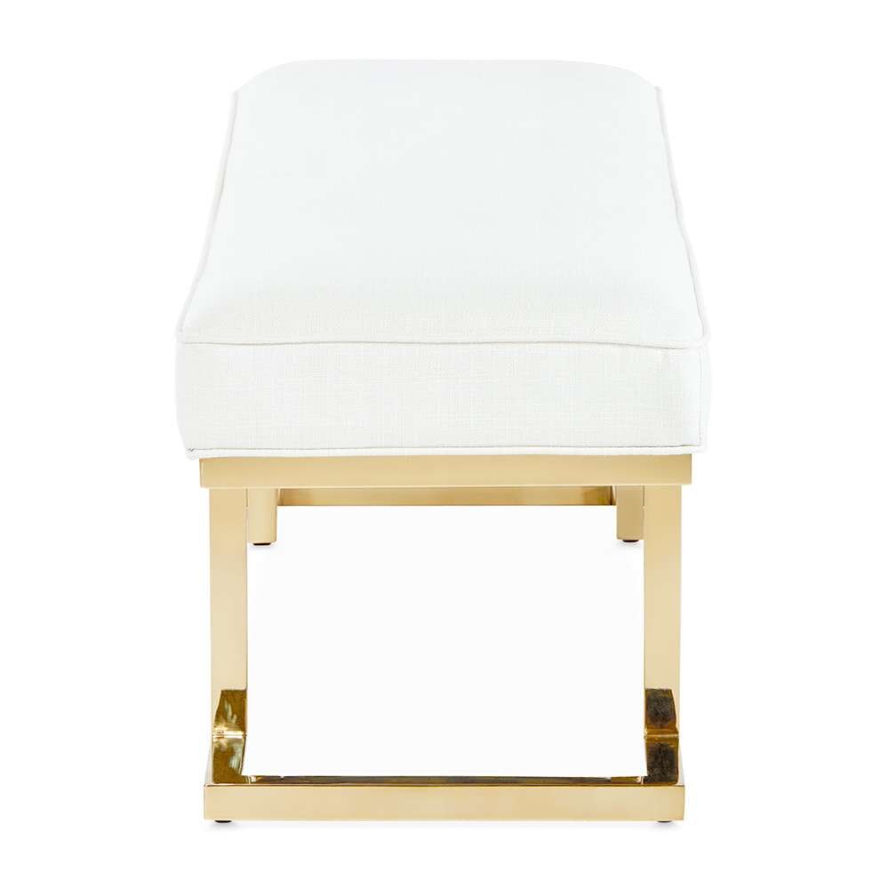 AICO by Michael Amini - Belmont Place Bed Bench - Bright Gold - 9085904-806 veiw 3