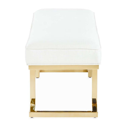 AICO by Michael Amini - Belmont Place Bed Bench - Bright Gold - 9085904-806 veiw 3