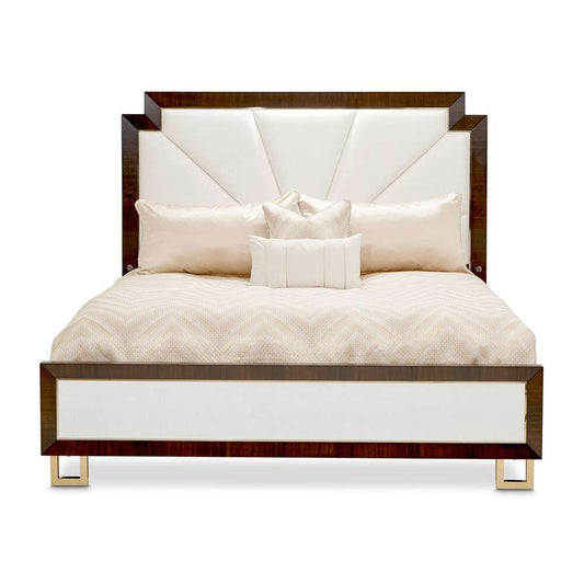AICO by Michael Amini - Belmont Place Cal. King Upholstered Bed - Espresso - 9085000CK3-409 veiw 1
