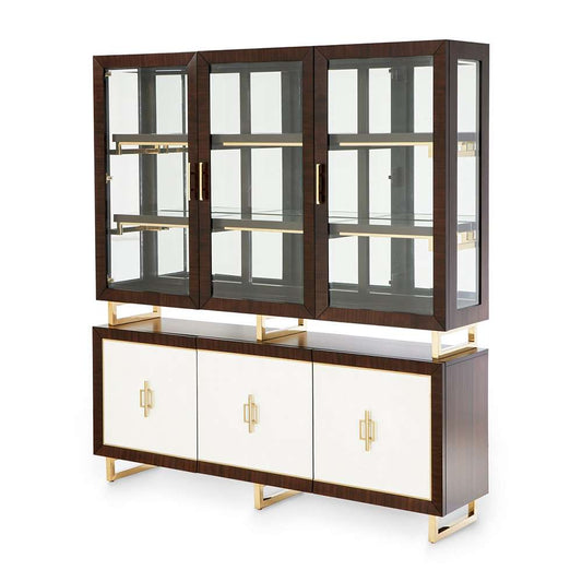 AICO by Michael Amini - Belmont Place China Cabinet - Espresso - 9085005-06-409 veiw 1